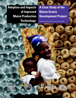 Adoption and Impacts of Improved Maize