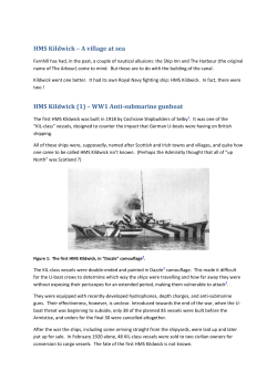HMS Kildwick – A village at sea HMS Kildwick (1) – WW1 Anti