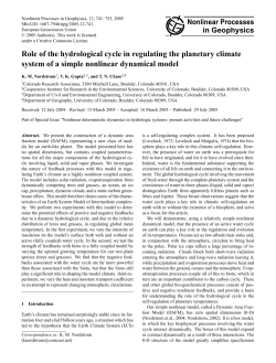 Role of the hydrological cycle in regulating the planetary climate