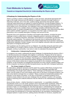 From Molecules to Systems