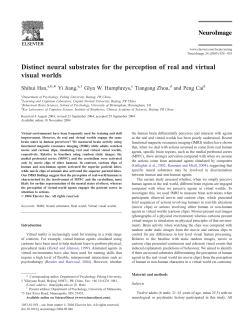 Distinct neural substrates for the perception of