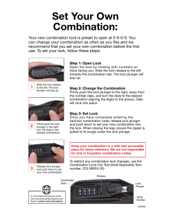 Set Your Own Combination