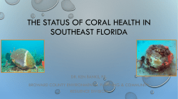 Status of Coral Reef Health in South Florida