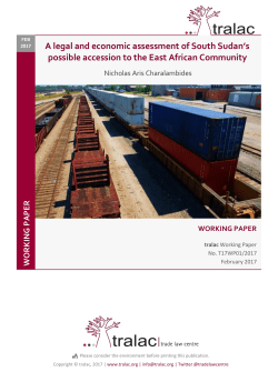 A legal and economic assessment of South Sudan`s possible