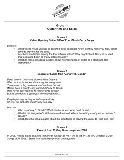 Group 1: Guitar Riffs and Solos