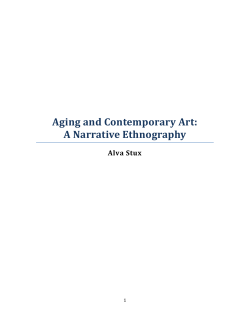 Aging and Contemporary Art: A Narrative Ethnography