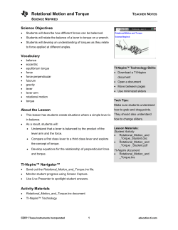 Teacher Notes PDF - TI Education
