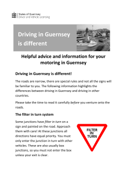 Driving in Guernsey is different