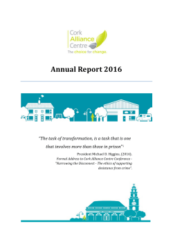 Annual Report 2016 - Cork Alliance Centre