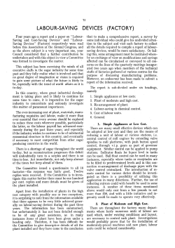 labour-saving devices (factory)
