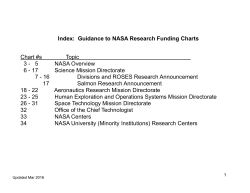 Agency (NASA) - USC Research