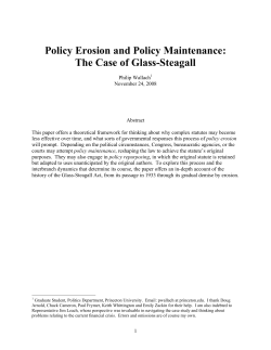 Policy Erosion and Policy Maintenance: The Case of Glass