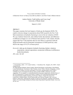 Andrew Boslett, Todd Guilfoos and Corey Lang University of Rhode