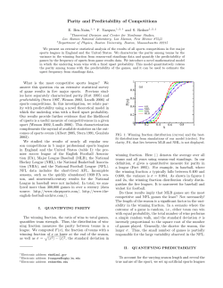 sports-jqas.ps - Center for Nonlinear Studies