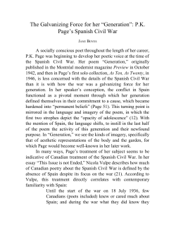PDF Copy - Canadian Cultural History About The Spanish Civil War