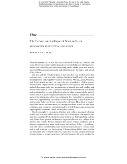 The Failure and Collapse of Nation-States