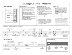 InDesign CC Tools&mdash;Windows - OIT