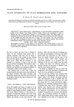 clay stability in clay-dominated .soil systems