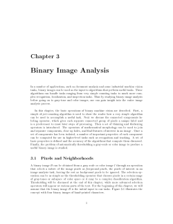 Binary Image Analysis