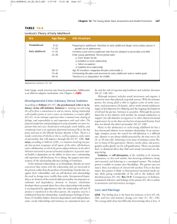 Table 14-6 Levinson`s Theory of Early Adulthood