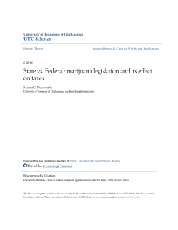 State vs. Federal: marijuana legislation and its effect