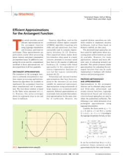 Efficient Approximations for the Arctangent Function