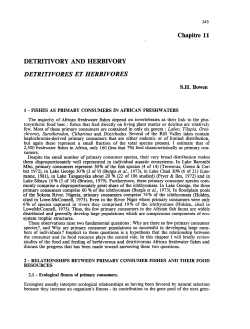 Detritivory and herbivory = Détritivores et herbivores