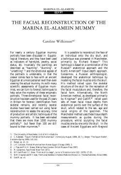 the facial reconstruction of the marina el