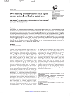 Dry cleaning of electroconductive layers screen printed