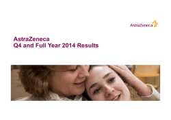 AstraZeneca Q4 and Full Year 2014 Results