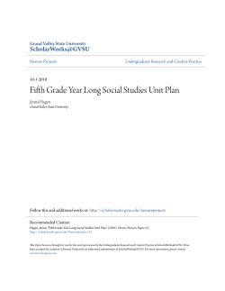 Fifth Grade Year Long Social Studies Unit Plan