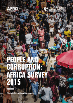 people and corruption - Transparency International Kenya