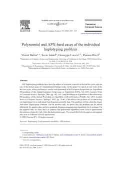 Polynomial and APX-hard cases of the individual