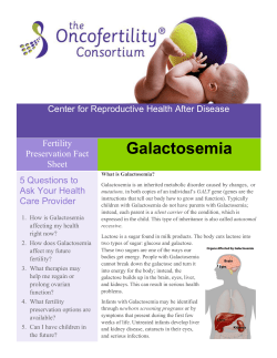 Galactosemia