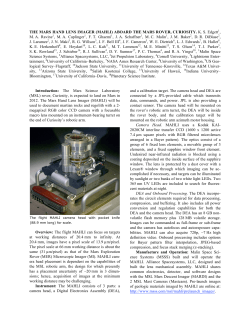 THE MARS HAND LENS IMAGER (MAHLI)