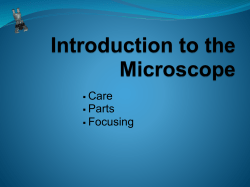 Microscope Notes