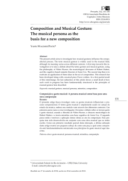 Composition and Musical Gesture