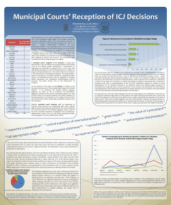 Municipal Courts` Reception of ICJ Decisions