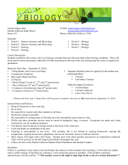 Biology Syllabus - Hardin