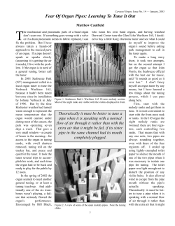 Fear Of Organ Pipes: Learning To Tune It Out