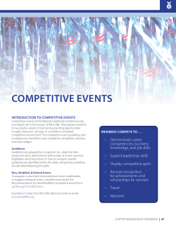 competitive events - FBLA-PBL