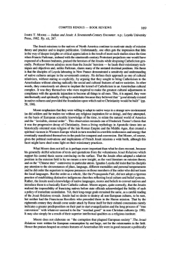 JAMFS T. MooRE -Indian and Jesuit: A Seventeenth
