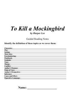 To Kill a Mockingbird