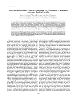 Intraorganismal Homology, Character Construction, and the