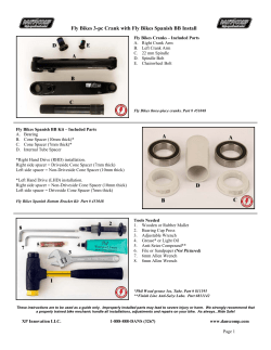 Fly Bikes 3pc Crank with Fly Bikes Spanish BB Install