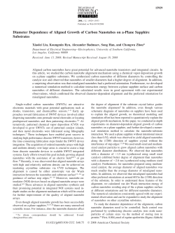 Diameter Dependence of Aligned Growth of Carbon Nanotubes on a