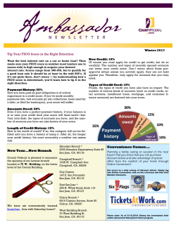 New Year...New Branch Tip Your FICO Score in the Right Direction