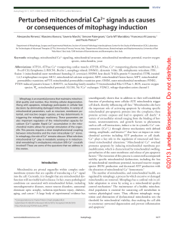 Perturbed mitochondrial Ca2+ signals as causes or consequences