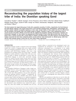 Reconstructing the population history of the largest tribe of India: the