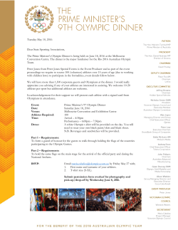 PMOD &ndash; Flagbearers &ndash; Athlete Opportunity